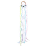 Montessori Style Sensory Toy BPA-free Non-toxic Baby Ribbon Ring Newborns Upwards Develop Colour Recognition Sensory Toy