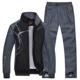 New Men's Set Spring Autumn Men Sportswear 2 Piece Sport Suit Jacket+Pant Sweatsuit Men Clothing basketball Tracksuit Set