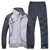 New Men's Set Spring Autumn Men Sportswear 2 Piece Sport Suit Jacket+Pant Sweatsuit Men Clothing basketball Tracksuit Set