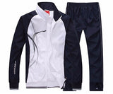 New Men's Set Spring Autumn Men Sportswear 2 Piece Sport Suit Jacket+Pant Sweatsuit Men Clothing basketball Tracksuit Set
