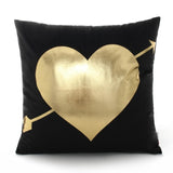 White Brozing Gold Cushion Love Lips Geometric Cushions Christmas Decorations For Home Decorative Pillow Sofa Throw Pillow