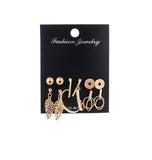 12 Pairs/Set Women's Earrings Set Pearl Earrings For Women Bohemian Fashion Jewelry