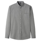 Casual Mens Corduroy Shirt Pure Cotton Long Sleeve Brown Thick Winter XXL Regular Fit New Model Male Button Down Shirts - shopwishi 