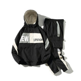 Men's Tracksuit Man Two Piece Set Sweatsuit Polyester Overalls Leisure Suit Hooded Jackets And Hip Hop Harlan Pants