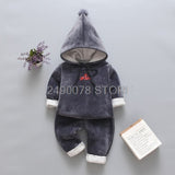 Baby Boys Girls Christmas Autumn Warm WaistCoat + Sweatshirt + Pants 3Pcs Infant Kids Children Sports Suit Toddler Clothes W168