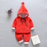 Baby Boys Girls Christmas Autumn Warm WaistCoat + Sweatshirt + Pants 3Pcs Infant Kids Children Sports Suit Toddler Clothes W168