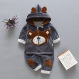 Baby Boys Girls Christmas Autumn Warm WaistCoat + Sweatshirt + Pants 3Pcs Infant Kids Children Sports Suit Toddler Clothes W168