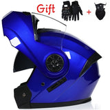 New Flip Up Motorcycle Helmet Motorbike Modular Dual Lens Motocross Moto Helmet Crash Full Face Helmets Casco Moto Casque