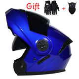 New Flip Up Motorcycle Helmet Motorbike Modular Dual Lens Motocross Moto Helmet Crash Full Face Helmets Casco Moto Casque