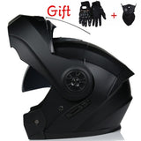 New Flip Up Motorcycle Helmet Motorbike Modular Dual Lens Motocross Moto Helmet Crash Full Face Helmets Casco Moto Casque