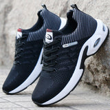 Vulcanized Shoes Male Sneakers Fashion Summer Air Mesh Breathable Wedges Sneakers For Men Plus Size erf56