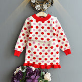 Girls Winter Clothes Set Long Sleeve Sweater Shirt and Skirt 2 Pcs Clothing Suit Spring Outfits for Kids Girl's Clothes