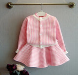 Girls Winter Clothes Set Long Sleeve Sweater Shirt and Skirt 2 Pcs Clothing Suit Spring Outfits for Kids Girl's Clothes