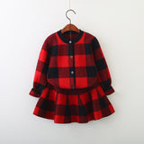 Girls Winter Clothes Set Long Sleeve Sweater Shirt and Skirt 2 Pcs Clothing Suit Spring Outfits for Kids Girl's Clothes