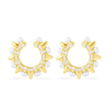 Trendy Pearl Clip on Earrings Earcuffs for Women Gold Color C Shaped Stackable CZ Ear Cuff No Pierced Party Wedding Jewelry 2020