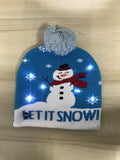 ON SALE! 2020 New Year LED Knitted Christmas Hat Beanie Light Up Illuminate Warm Hat For Kids Adults New Year Christmas Decor