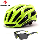 CAIRBULL Road Bike Helmet Ultralight Bicycle Helmets Men Women Mountain Bike Riding Cycling Integrally-molded Helmet Sunglasses