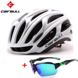 CAIRBULL Road Bike Helmet Ultralight Bicycle Helmets Men Women Mountain Bike Riding Cycling Integrally-molded Helmet Sunglasses