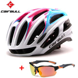 CAIRBULL Road Bike Helmet Ultralight Bicycle Helmets Men Women Mountain Bike Riding Cycling Integrally-molded Helmet Sunglasses