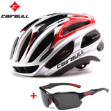CAIRBULL Road Bike Helmet Ultralight Bicycle Helmets Men Women Mountain Bike Riding Cycling Integrally-molded Helmet Sunglasses