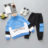 Spring Autumn Children Boys Girls Clothes Suit  Baby Solid Jacket Pants 2Pcs/sets Toddler Active Cotton Clothing Kids Tracksuits