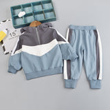 Spring Autumn Children Boys Girls Clothes Suit  Baby Solid Jacket Pants 2Pcs/sets Toddler Active Cotton Clothing Kids Tracksuits