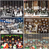 Merry Christmas Wall Stickers Window Glass Stickers Christmas Decorations For Home 2020 Christmas Ornaments Xmas New Year 2021