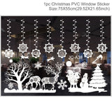 Merry Christmas Wall Stickers Window Glass Stickers Christmas Decorations For Home 2020 Christmas Ornaments Xmas New Year 2021