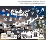 Merry Christmas Wall Stickers Window Glass Stickers Christmas Decorations For Home 2020 Christmas Ornaments Xmas New Year 2021