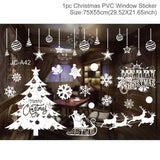 Merry Christmas Wall Stickers Window Glass Stickers Christmas Decorations For Home 2020 Christmas Ornaments Xmas New Year 2021