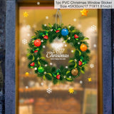 Merry Christmas Wall Stickers Window Glass Stickers Christmas Decorations For Home 2020 Christmas Ornaments Xmas New Year 2021