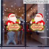 Merry Christmas Wall Stickers Window Glass Stickers Christmas Decorations For Home 2020 Christmas Ornaments Xmas New Year 2021