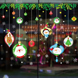 Merry Christmas Wall Stickers Window Glass Stickers Christmas Decorations For Home 2020 Christmas Ornaments Xmas New Year 2021