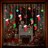 Merry Christmas Wall Stickers Window Glass Stickers Christmas Decorations For Home 2020 Christmas Ornaments Xmas New Year 2021
