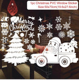 Merry Christmas Wall Stickers Window Glass Stickers Christmas Decorations For Home 2020 Christmas Ornaments Xmas New Year 2021