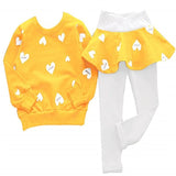 Toddler Girls Clothes Kids Autumn Winter T Shirt Pants Christmas Clothes Girls Printed Outfits Sport Suit Children Clothing set