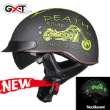 GXT DOT Certification Retro Motorcycle Helmet Moto Helmet Scooter Vintage Half Face Biker Motorbike Crash Moto Helmet Casco Moto
