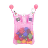 Baby Shower Bath Toys White Baby Kids Toy Storage Mesh with Strong Suction Cups Toy Bag Net Bathroom Organizer