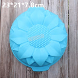Silicone Big Cake Molds Flower Crown Shape Cake Bakeware Baking Tools 3D Bread Pastry Mould Pizza Pan DIY Birthday Wedding Party
