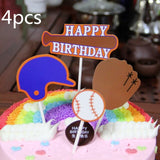 5 pcs Paper glitter basketball Cake Toppers Basketball player cake dessert Adorn card Flags Decor Cake Baking DIY Party Supplies