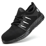 2020 New Breathable Men Safety Shoes Steel Toe  Non-Slip Work Boots Indestructible Shoes Puncture-Proof Work Sneakers Men
