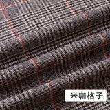 Width 150cm Wool Polyester Blend Tartan Plaid Houndstooth Fabric British Woolen Clothing Material For Suit Trousers Coat Cloth