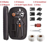 Garden Grafting Pruner Grafting Set Kit Farming Fruit Tree Pruning Shears Scissor Vaccination Plant Fruit Tree Cutting Machine