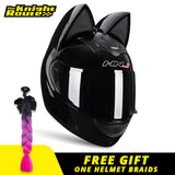 Motorcycle Helmet Women Moto Helmet Moto Ear Helmet Personality Full Face Motor Helmet