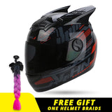 Motorcycle Helmet Women Moto Helmet Moto Ear Helmet Personality Full Face Motor Helmet