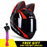 Motorcycle Helmet Women Moto Helmet Moto Ear Helmet Personality Full Face Motor Helmet