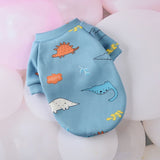 Cute Print Small Dog Hoodie Coat Winter Warm Pet Clothes for Chihuahua Shih Tzu Sweatshirt Puppy Cat Pullover Dogs Pets Clothing
