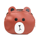 HAWSON Cute Child PU leather Shoulders Bags Multi-color Cartoon Animal Crossbody bags for Kids Wallets Pouch Bags