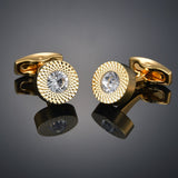 Quality Gold Color Cufflinks Letters/Alien/Square/Dragon/Maple leaves/Balance/Name Cuff Links for mens French bouton manchette
