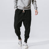 Chinese Style Casual Streetwear Cotton Sweatpants M-5XL
